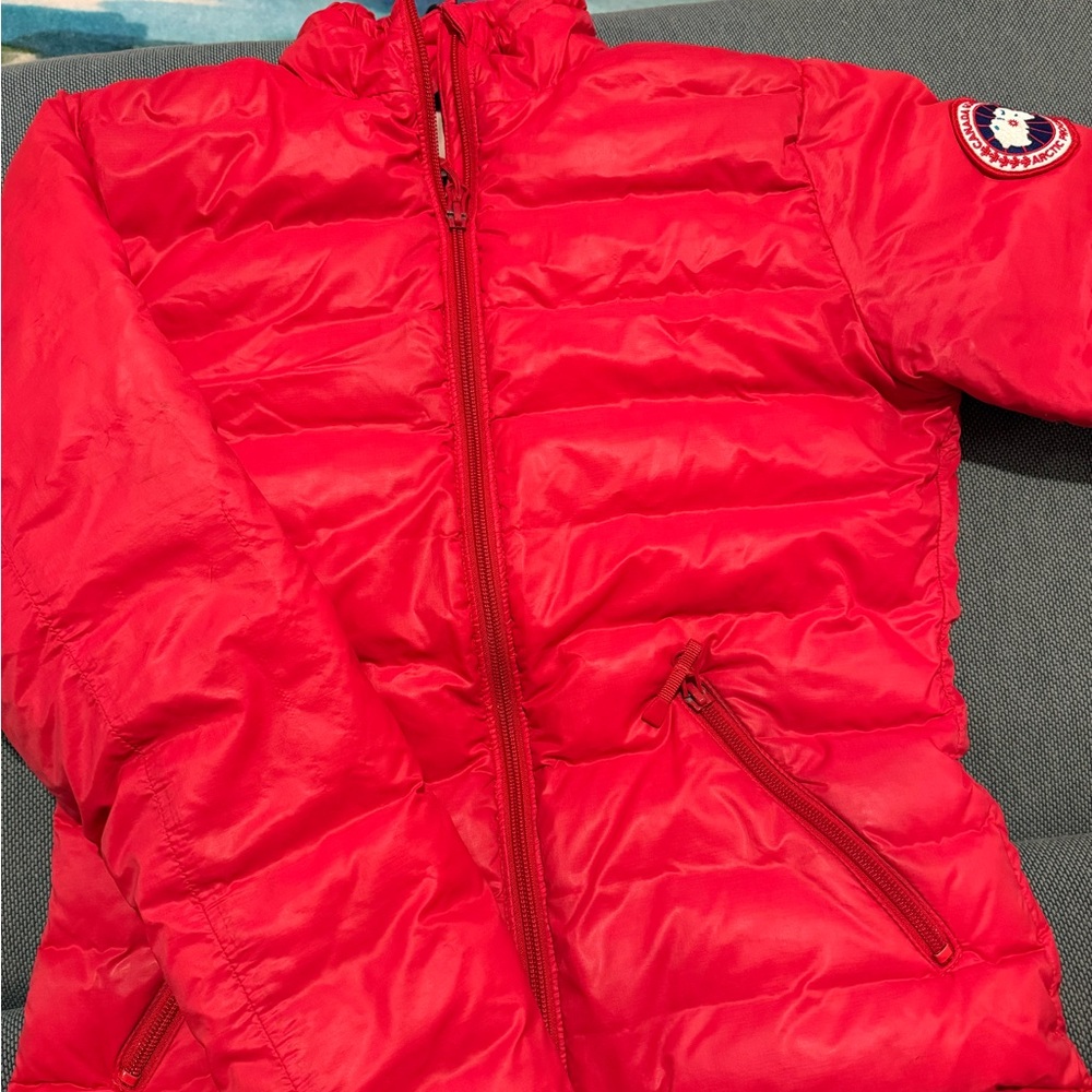 Canada Goose women’s Cherry Red Puffer Jacket